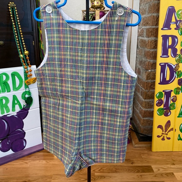 Banbury Cross Toddler Boys Plaid Shortall 4T - Picture 7 of 7